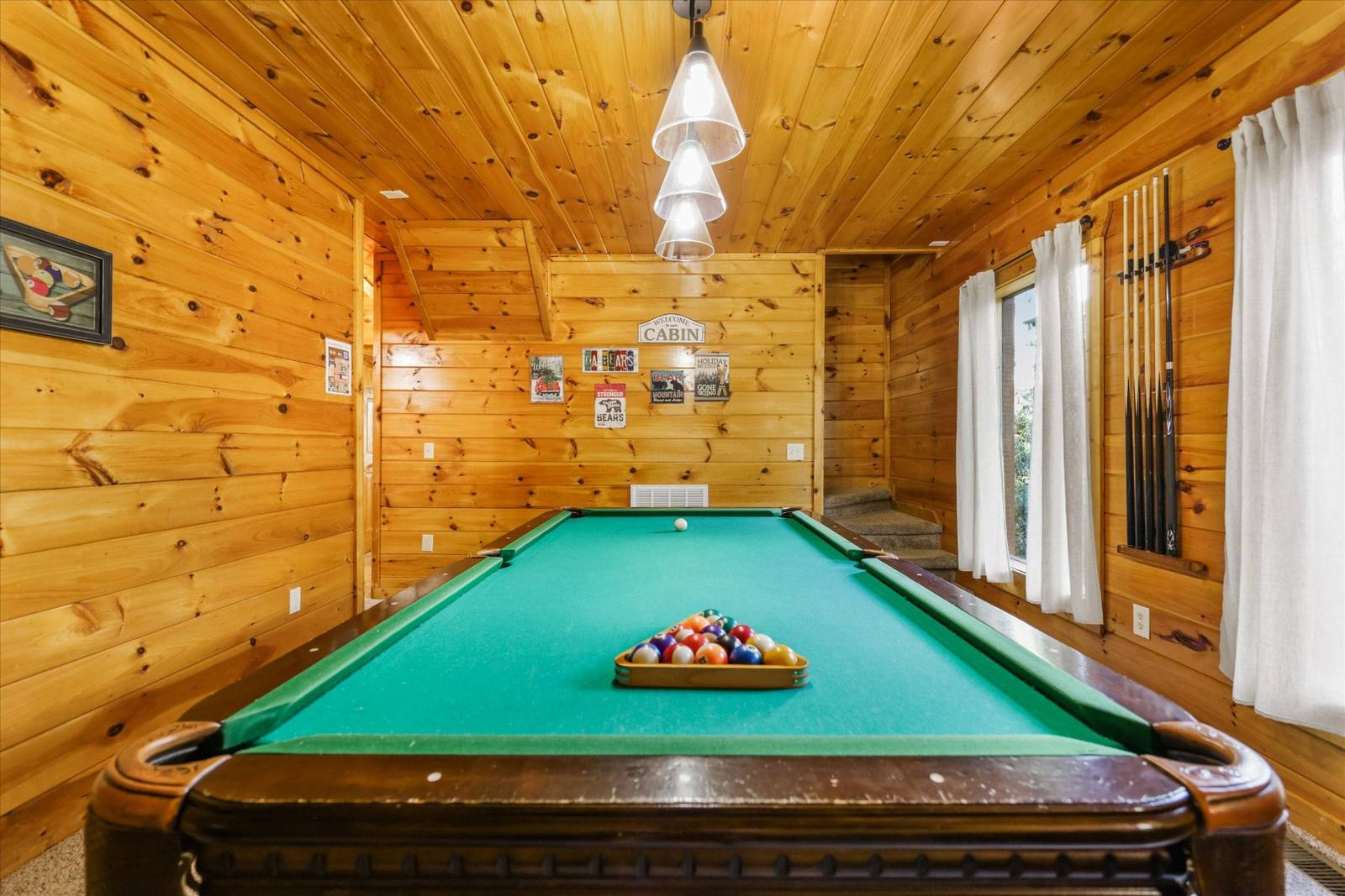 Pool table for game night